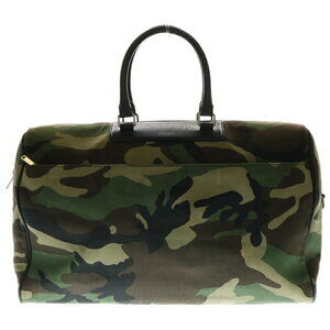 SAINT LAURENT PARIS Camouflage Bag Camo Handbag Khaki Green Black